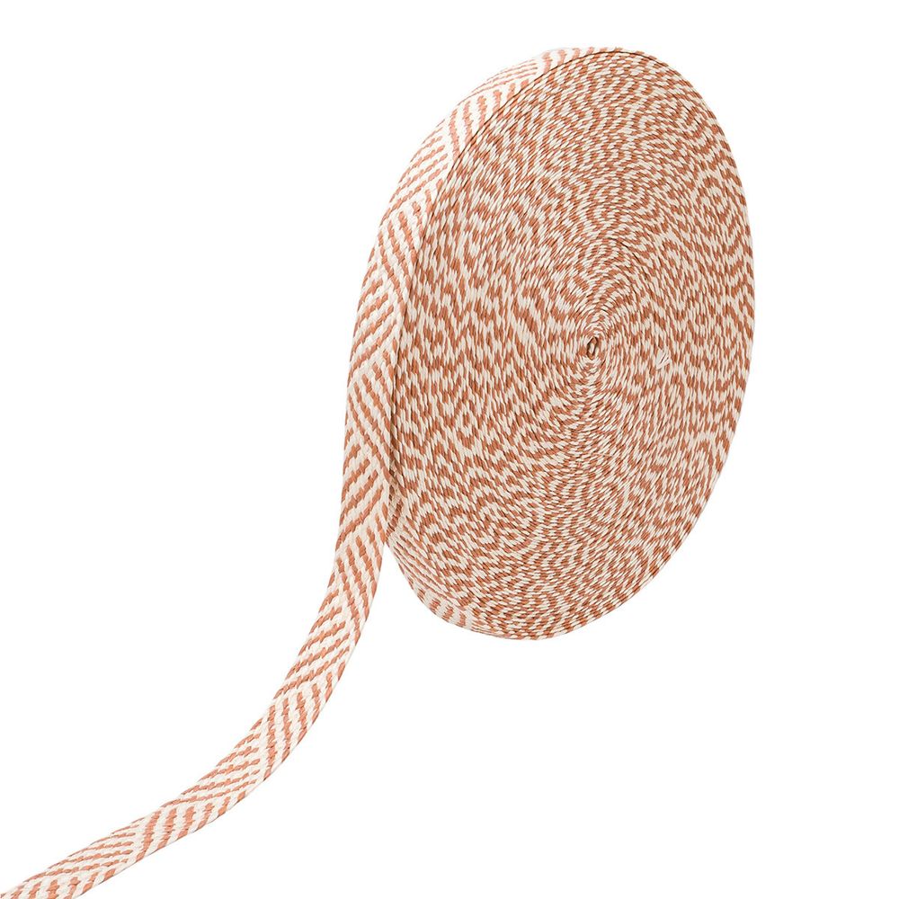 Стропа (ременная лента) 35 мм / 45.72 метра, [23.33 г/пог.м], с принтом, ZH823 св.бежевый, 3Al295