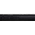 Резинка декоративная 25.0 мм / 20 метров, черный, Gamma 16с3895