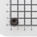 Часть кнопки Альфа (S-образная) ⌀11 мм (C-часть), чер.никель, 100 шт, S090533, BIG