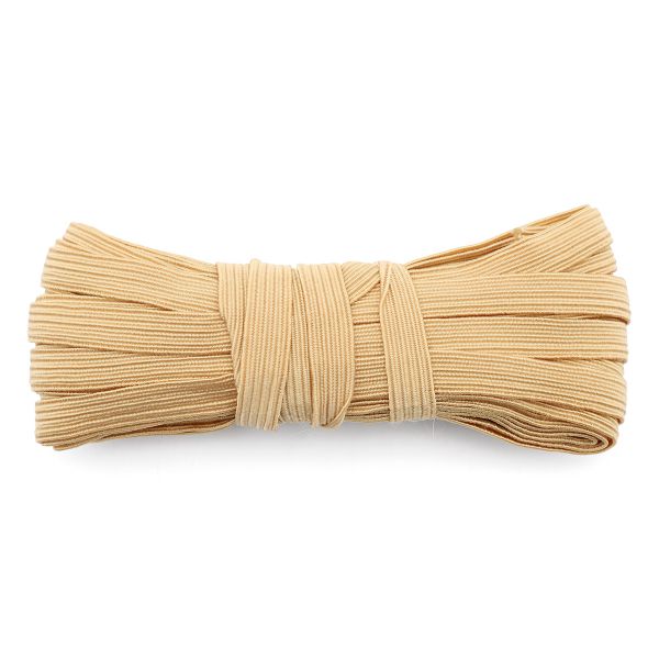 Резинка бельевая (стандартная) 10.0 мм / 10 метров, 5.5 г/м, эластичность 210%, рис. 7777 бежевый, С3337Г17