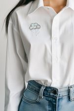 Набор для вышивания нитками Klart 10-050, Брошь. Тучка, 5.5х6.5 см