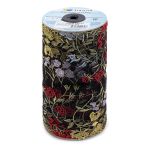 Кружево на сетке широкое 180 мм / 14 м, ±1 Турция, черный, Gamma GCKM-180-02