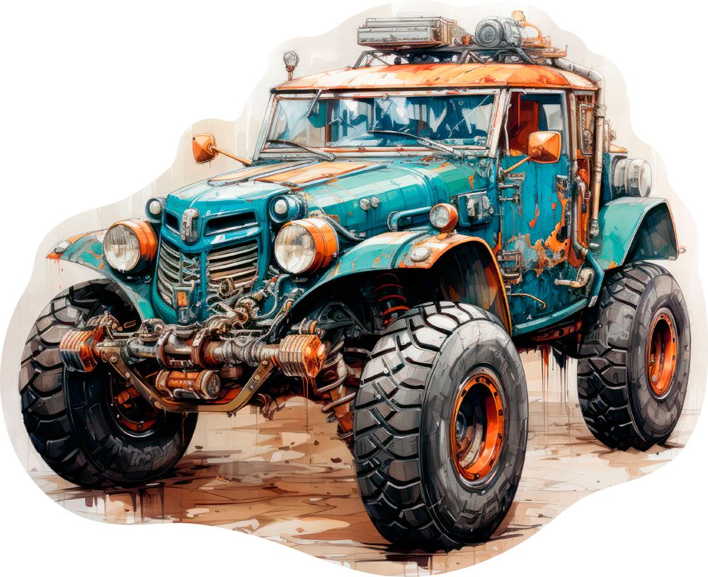 Пазл фигурный деревянный Стимпанк-мобиль 159 элементов, Фрея PZLF-001