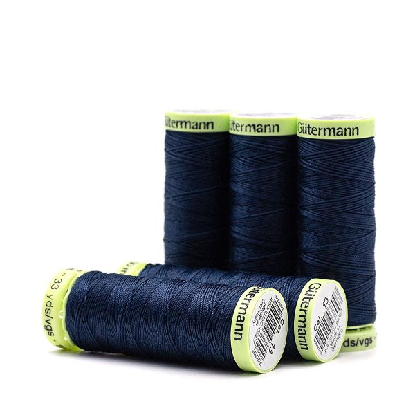 Нитки отделочные Gutermann Top Stitch, 30м, 013 синий, 5 катушек