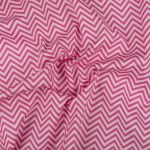 Ткань для пэчворка Peppy Бабушкин сундучок, рулон 112 см / 5 метров, БС-26 зигзаг я.розовый, Peppy