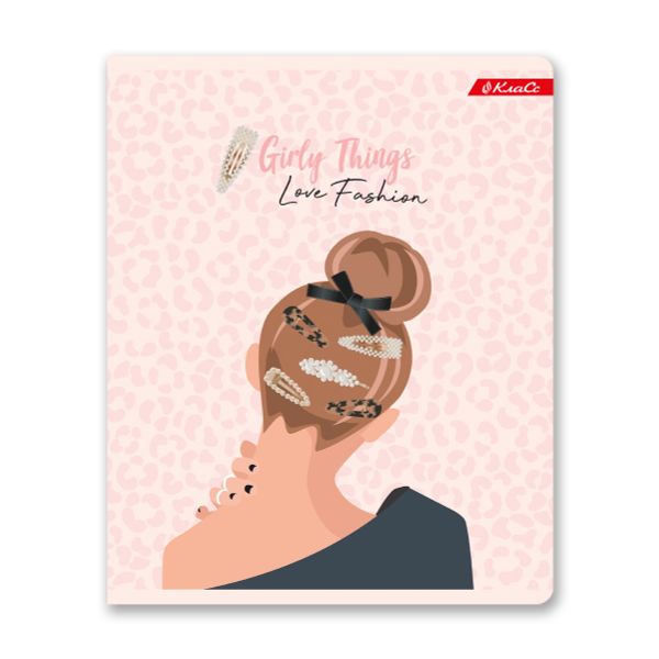 Тетрадь ученическая общая, твин лак, A5+ 96 л. на скобе, белизна 100%, 5 шт, клетка, 000340 Модница, Светоч 96ТСК5_8_3_1