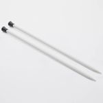 Спицы прямые Knit Pro Basix Aluminum 5 мм / 25 см, алюминий, серебристый, 2 шт, 45206