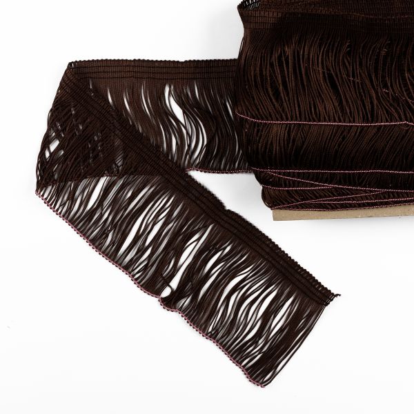 Бахрома отделочная 90.0 мм / 25 метров, 200 т.шоколадный, Gamma 117