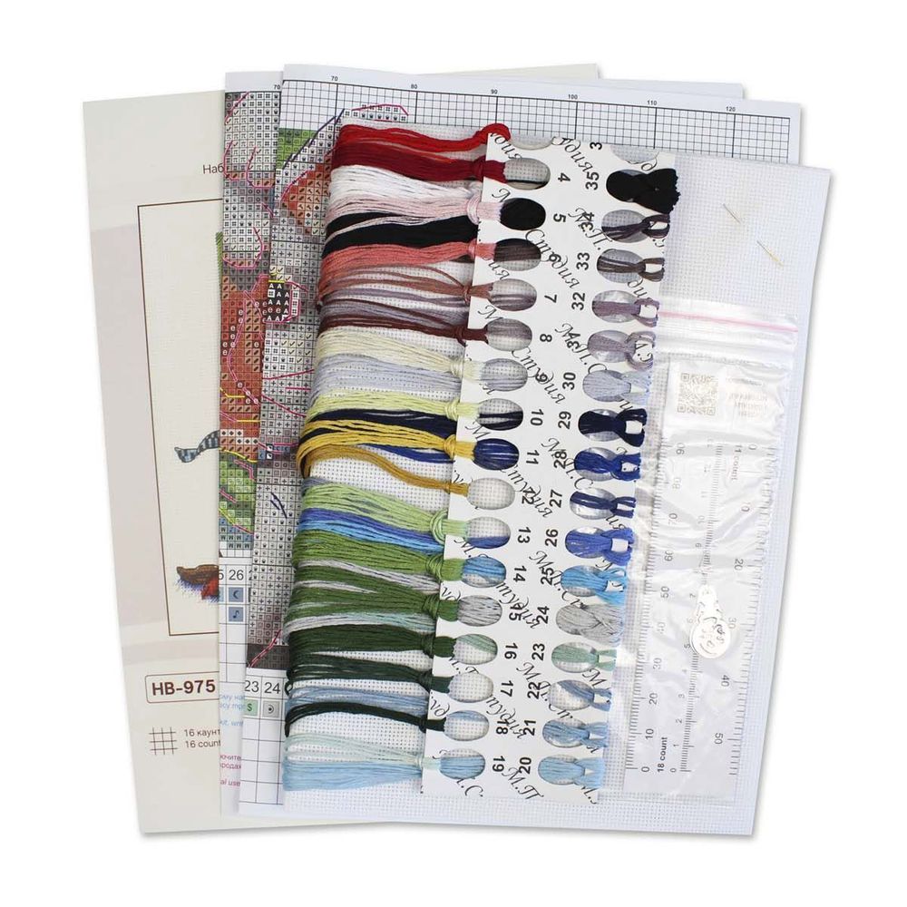 Набор для вышивания нитками МП Студия, Время чудес 20х20см