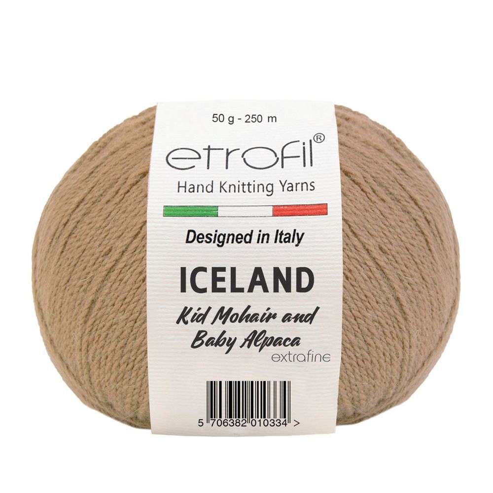 Пряжа Etrofil (Этрофил) Iceland / уп.10 мот. по 50 г, 250м BL1027 бежевый