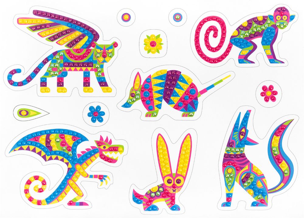 Алмазная (кристальная) мозаика Фрея ALVN-134, наклейки Фантастические существа, 19.5х14 см