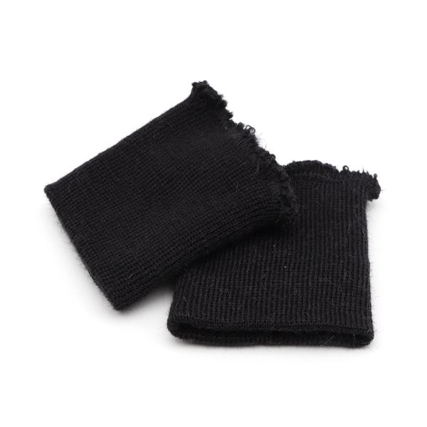 Манжеты трикотажные 6.0х7.0 см, 1 пара, тонкие малые 14 кл, 1х1, 004 черный