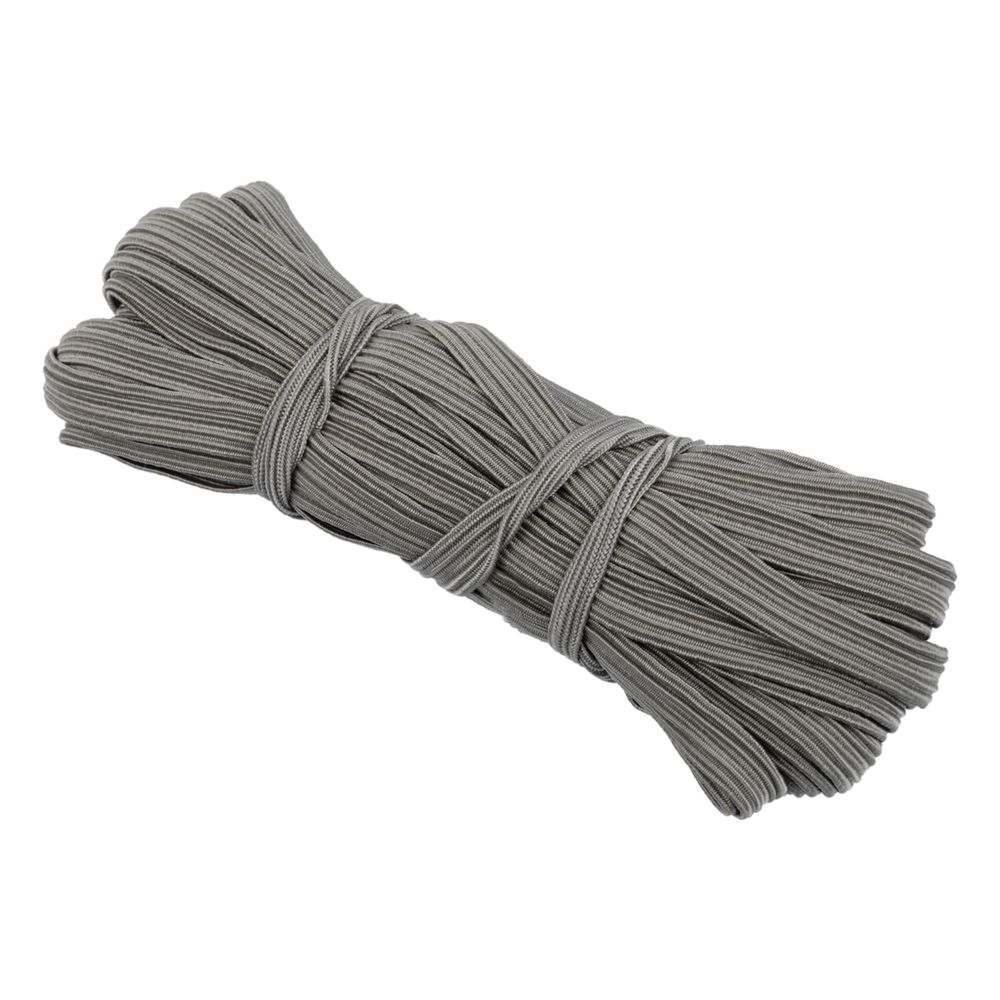 Резинка бельевая (стандартная) 10.0 мм, / 15х10 м плетеная, серый/ grey, Gamma С 3337