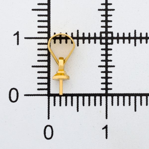 Крепление для бусины, 10 шт/упак, Astra&Craft (золото), 4AR2021