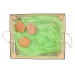 Деревянный ящик для оформления подарка с наполнением №2,20х25 см