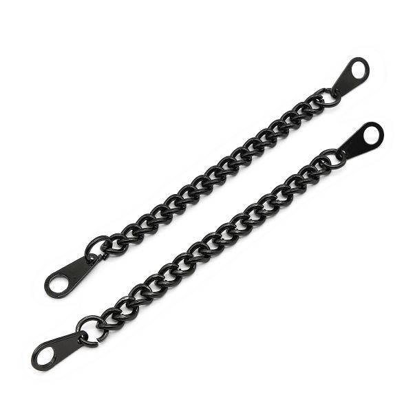 Вешалка-цепочка для одежды 100х5 мм, чер.никель, 10 шт