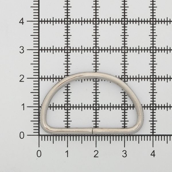 Полукольцо сварное металл внутр. 31 мм (внешн. 36х22 мм, ⌀2.5 мм), 100 шт, никель, 816B-113