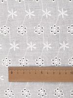 Ткань шитьё (прошва) 100 г/м², 150 см / 14.5 метров, TBY.Emb.1 белый