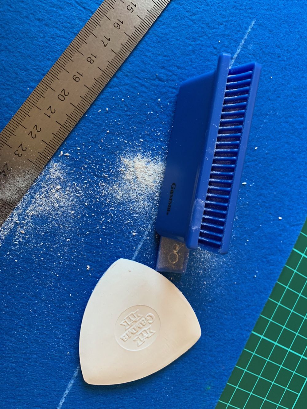 Точилка для мела пластик, синяя, Gamma