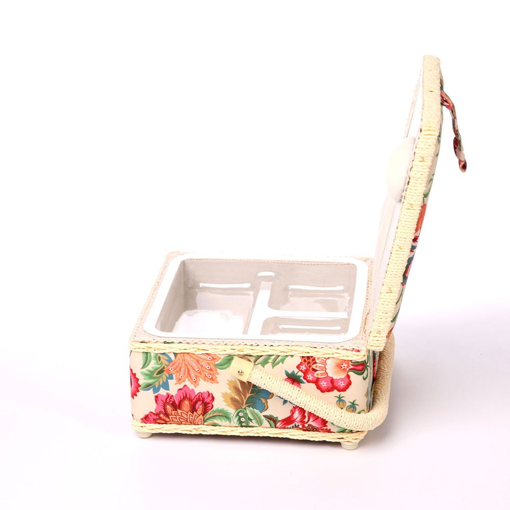 Шкатулка малая, декоративная, Экзотические цветы 20х20х11см, ASST-1_4-PVC-Tray