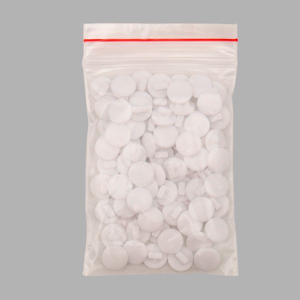 Пуговицы на ножке 16L (10мм), пластик (White (белый)), NE68, 72 шт