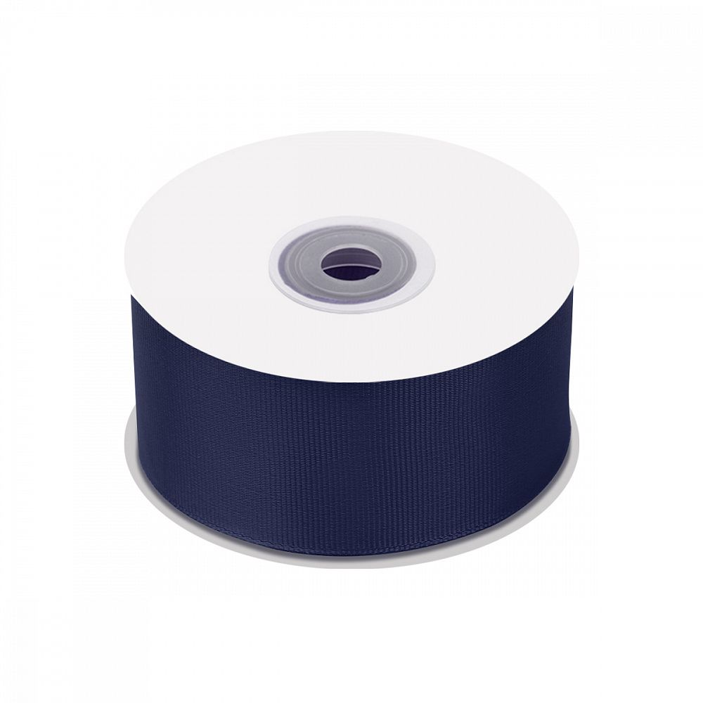 Лента репсовая (в рубчик) 50.0 мм цв. 370 т.синий уп.22.86м (±1м)