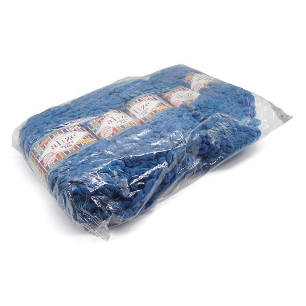 Пряжа Alize (Ализе) Puffy Fine / уп.5 мот. по 100 г, 14м, 637 морская волна A