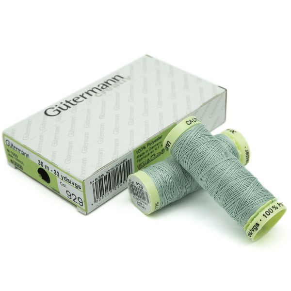 Нитки отделочные Gutermann Top Stitch, 30м, 929 зеленый лишайник, 5 катушек