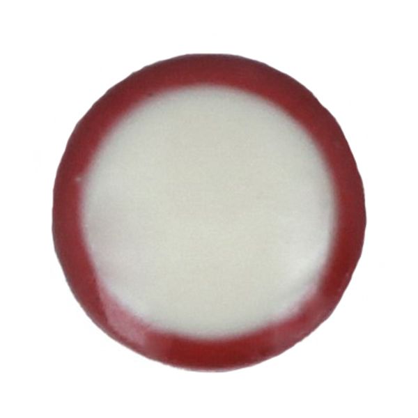 Пуговицы на ножке металл 8 мм, 24 шт, 059/1357 т.красный/белый, Gamma MB 0111