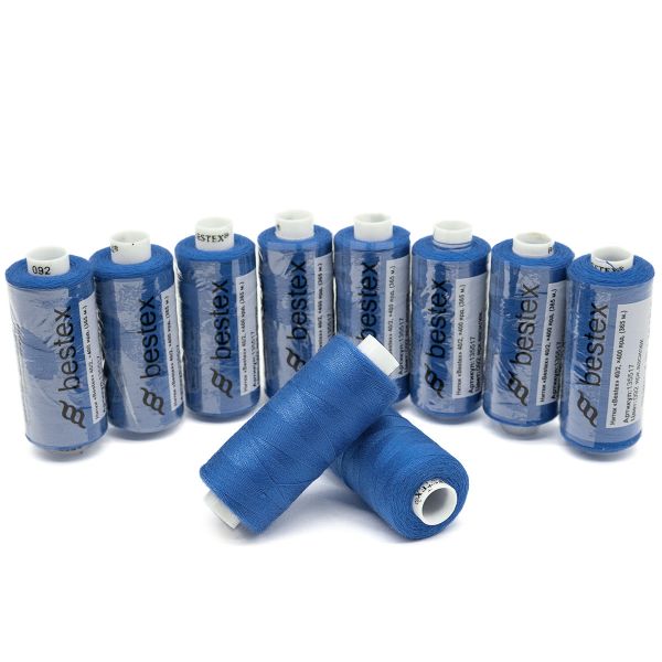 Нитки швейные бытовые Bestex 40/2, 365 м (400 ярд) / 10 кат., 092 яркий василек