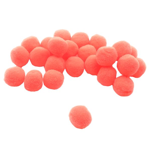 Помпоны ⌀15-18мм (28 ярко-розовый), AR079, 25 шт