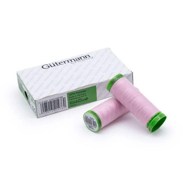 Нитки для тонких тканей Gutermann Extra Fine 150, 200м, 320 зефирно-розовый, 5 катушек