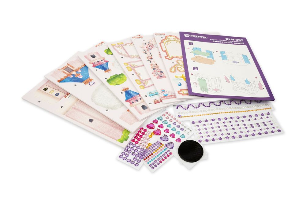 Пазл серия Кукольные домики картон на вспененной основе, Сказочный замок, Rezark DLH-007