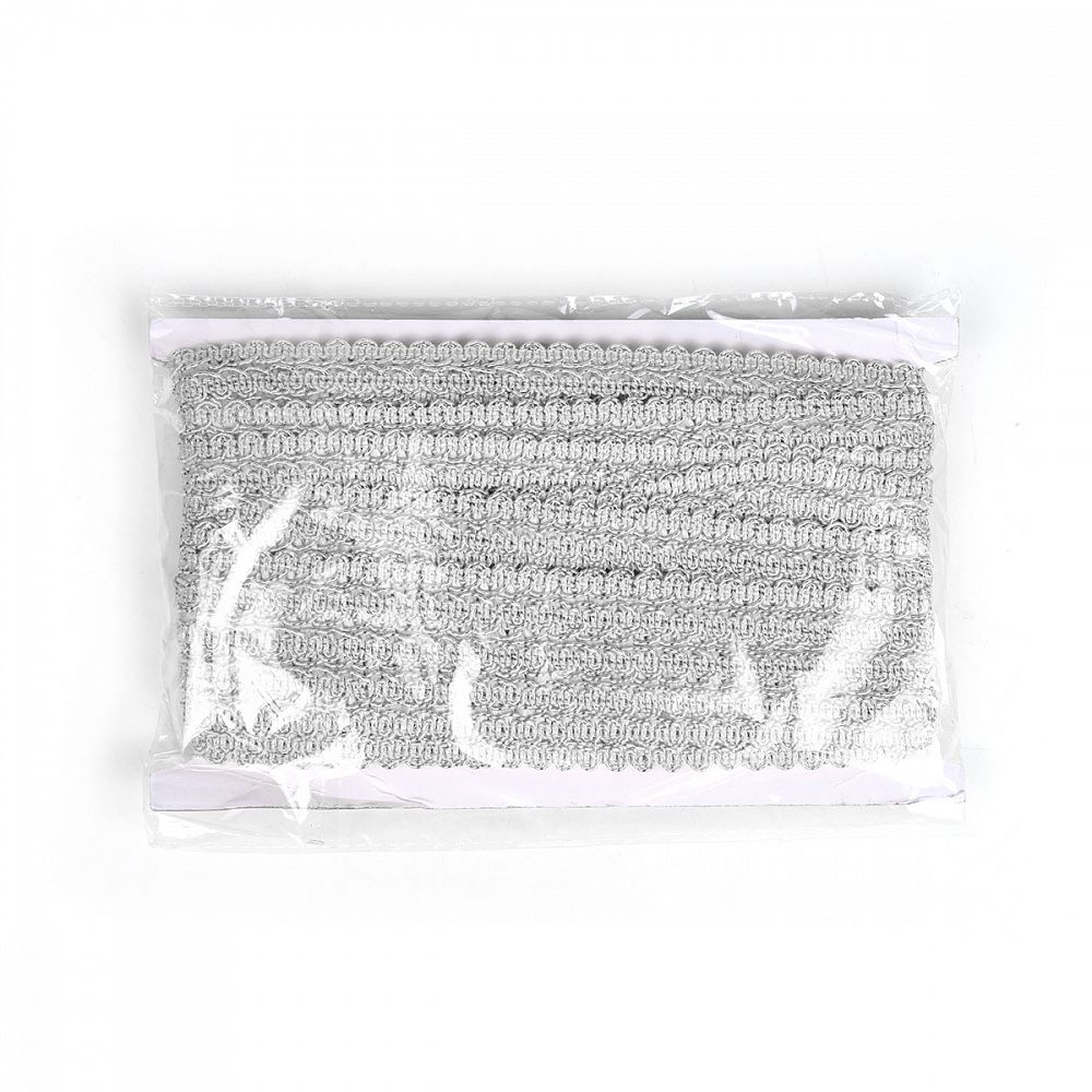 Тесьма отделочная 20 мм, 1-10 цв.серебро уп.13.71м