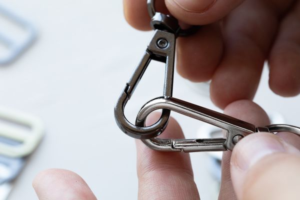 Карабин металл 25.0 мм (47х30 мм), 10 шт, 04 никель, Gamma GH 111/25/10