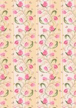 Ткань для пэчворка Peppy Весенний этюд, рулон 112 см / 5 метров, ВЭ-04 Панель желтый, Peppy