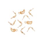 Зажим для узла 7 мм, 50 шт (5х10 шт), 02 под золото, Zlatka FMK-J02