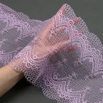 Кружево бельевое эластичное 230 мм / 10 м, 8037, цв.F165 нежная сирень, Kruzhevo