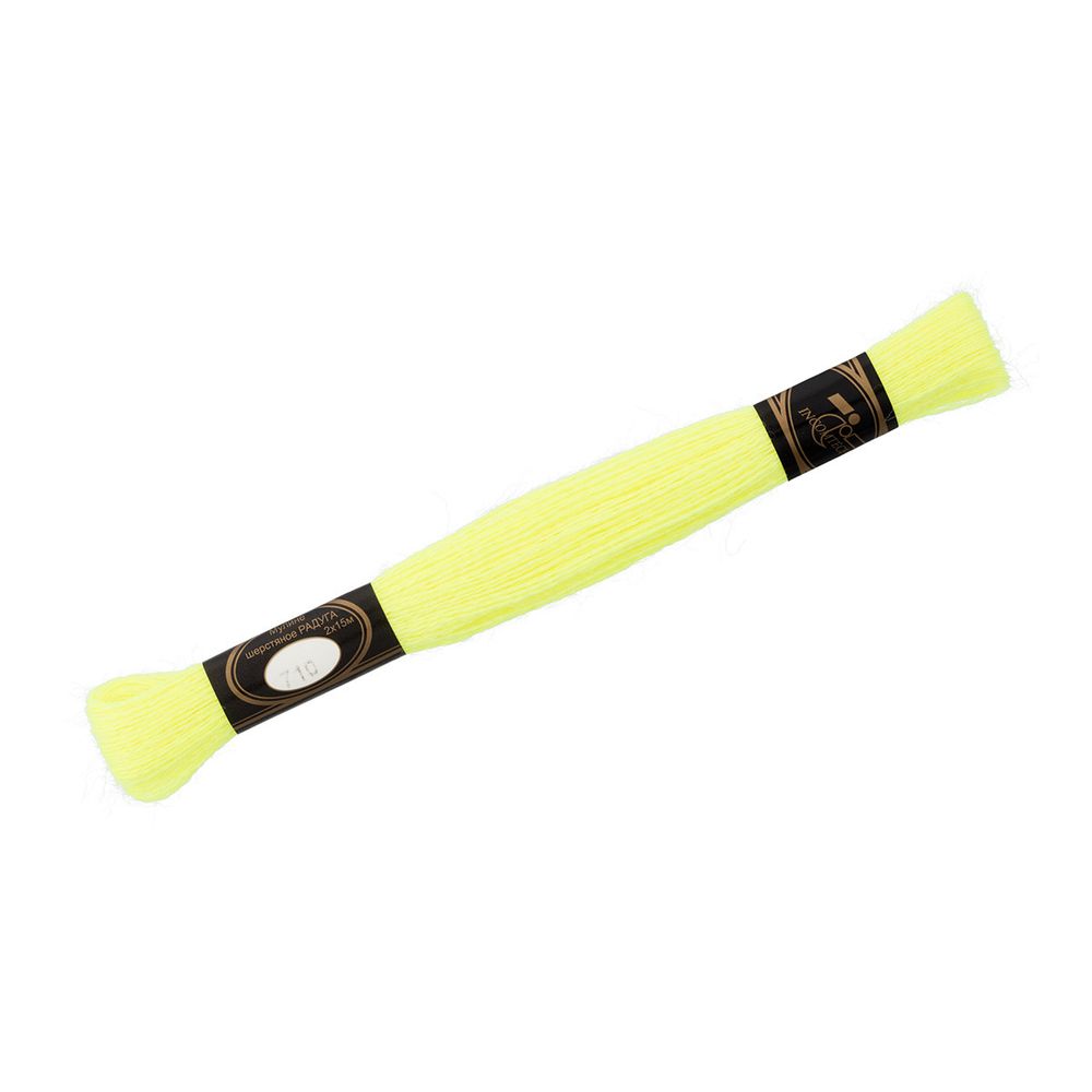 Мулине Радуга, цв.710 яркий лайм, Россия, 8 мотков по 15 метров