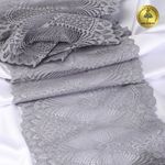 Кружево бельевое эластичное 190 мм / 3 метра, TBY.30200, цв.17 серый, Kruzhevo