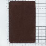 Заплатки пришивные из замши, прямоугольник 8х12,7см с перфорацией, 2 шт, 100% кожа, 21 темно-коричневый, 59123