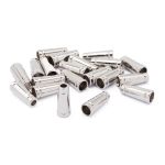 Наконечник для шнура металл колокол 20 мм (никель), 20 шт