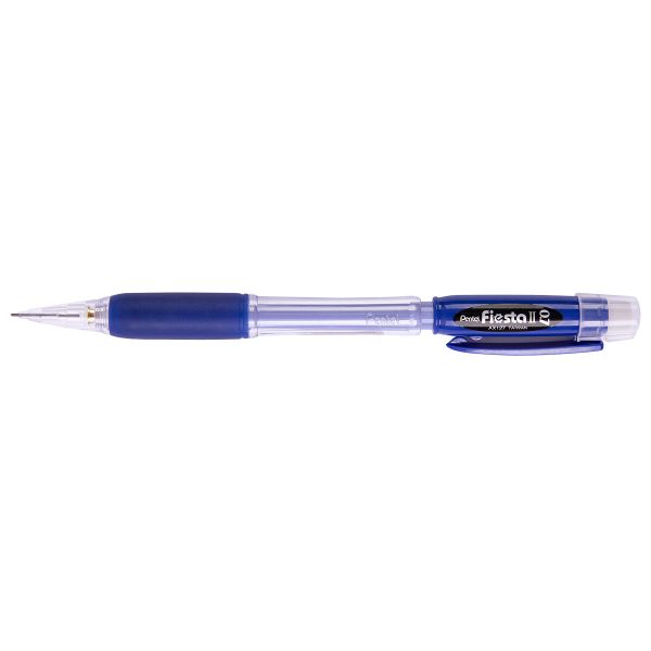 Карандаш автоматический Pentel Fiesta II, c резиновым грипом 0.5 мм, 12 шт, AX125-CE синий корпус