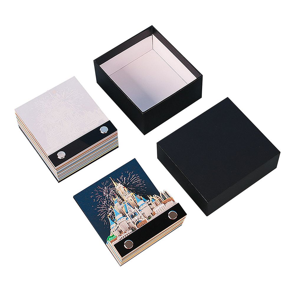 Блок бумажный для записей в виде 3D-заметок с подсветкой 200-250 г/м², 9х4х8 см, 148 л, Сказочный замок BBZ-03, BBZ-03