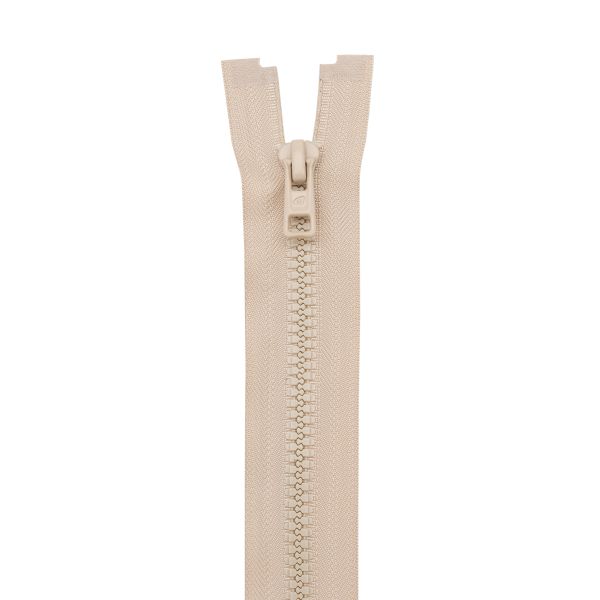 Молния трактор Arta Т6 (6 мм) 1 зам., разъем., 40 см, (2076), A371 св.бежевый, НОВЫЙ МАТОВЫЙ ЗАМОК, уп.5 штук