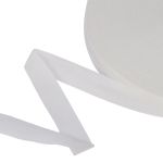 Тесьма (лента) окантовочная 18 мм / 100 метров, белый, Gamma 018 О белый