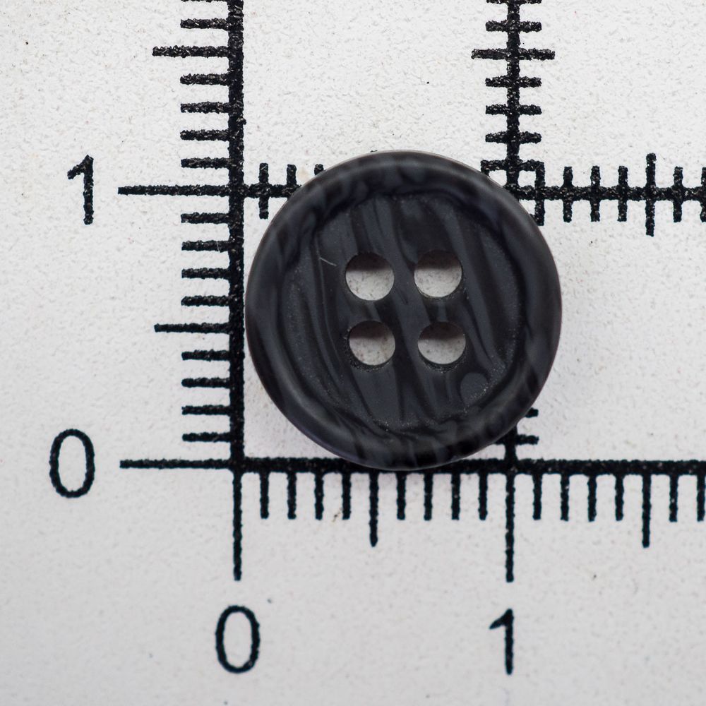 Пуговицы 4 прокола 18L (11мм), (Blk-02 черный), CN2732, 144 шт