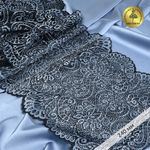 Кружево бельевое эластичное 240 мм / 25 м, TY.40992, цв.голубой, Kruzhevo