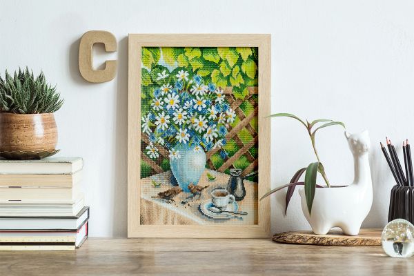 Алмазная (кристальная) мозаика Фрея, Дачное утро, 30х40 см