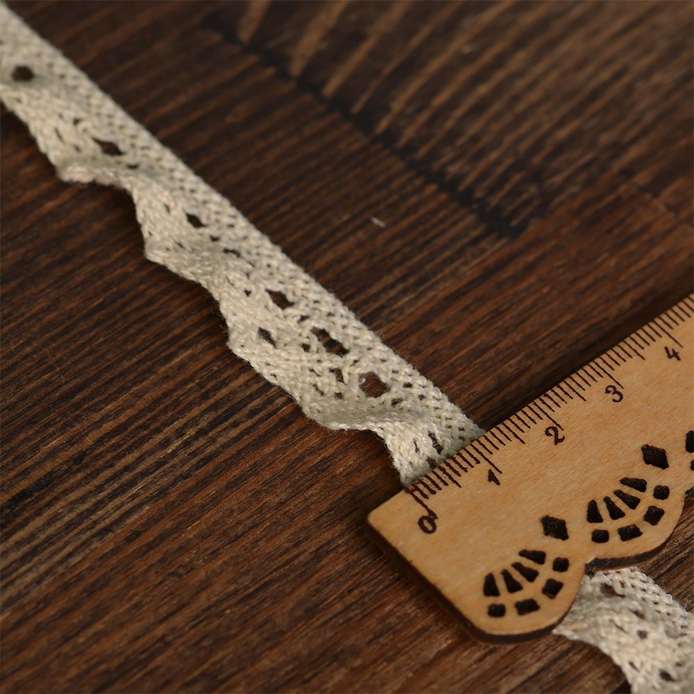 Кружево вязаное (тесьма) 17 мм / 10 метров, на резинке, диз. 303, цв.01 натуральный уп. 10 м, Kruzhevo